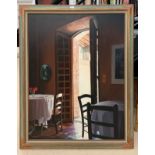 Eric Scott (1945-2005): Open Doors, Adrets, oil on canvas, signed,