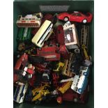 A box of playworn diecast