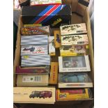 A box of boxed diecast