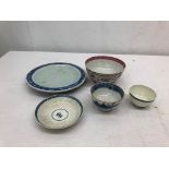 Ceramics to inc blue and white;