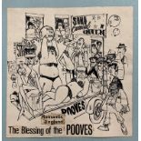 Willie Rushton (1937-1996): 'The Blessing of the Pooves', ink cartoon, 25 x 25 cm.