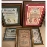 A quantity of bond certificates to inc Chinese examples