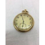 A 18ct gold pocket watch by Asprey