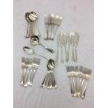 A quantity of HM silver flatware