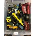 A box of playworn Dinky & Corgi