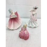 Three Royal Doulton ladies