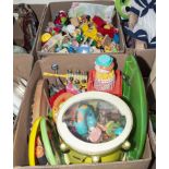 Two boxes of childrens toys