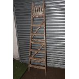 Vintage wooden step ladders