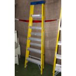 A pair of safety step ladders