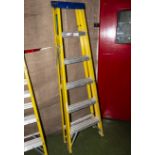 A pair of safety step ladders