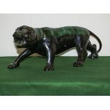 A large pottery panther