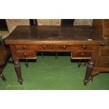 A Victorian mahogany desk