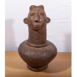 A West African ceremonial figure pot from Azande people