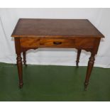 A Victorian mahogany side table