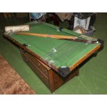 A small pool table