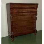 A Victorian mahogany Scotch chest