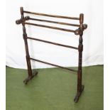 A Victorian towel rail