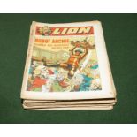 Collection of Lion comics 1969 4th Jan - 16th Aug