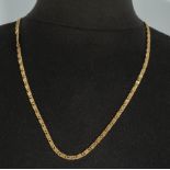 A gold metal chain