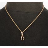 A 9ct gold chain, 5gms