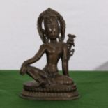 A 19th Century Nepalese bronze figure