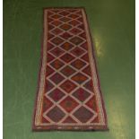 A Suzni Kilim runner 244cm x 63cm