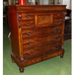 A very nice and clean mahogany Victorian Scotch chest.