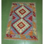 A vegetable dyed wool Chobi Kilim 87cm x 60cm