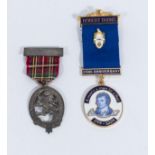 A 250th anniversary medal and a Caledonian medal