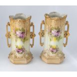 A pair of Victorian vases A/F