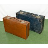 Two vintage suitcases