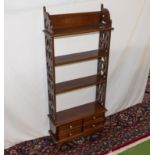 A very nice and pretty bookcase of small size.