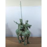 A large Han dynasty style horse and rider