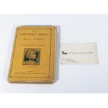 An edition of Christmas Book part 2 by William Makepeace Thackeray and his mother's address card