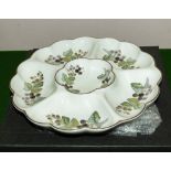 A Royal Worcester 'Lavinia' hors d'oeuvres dish