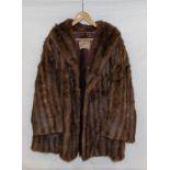 A W H Scott of Dundee vintage musquash fur coat