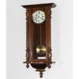 A walnut Vienna clock.