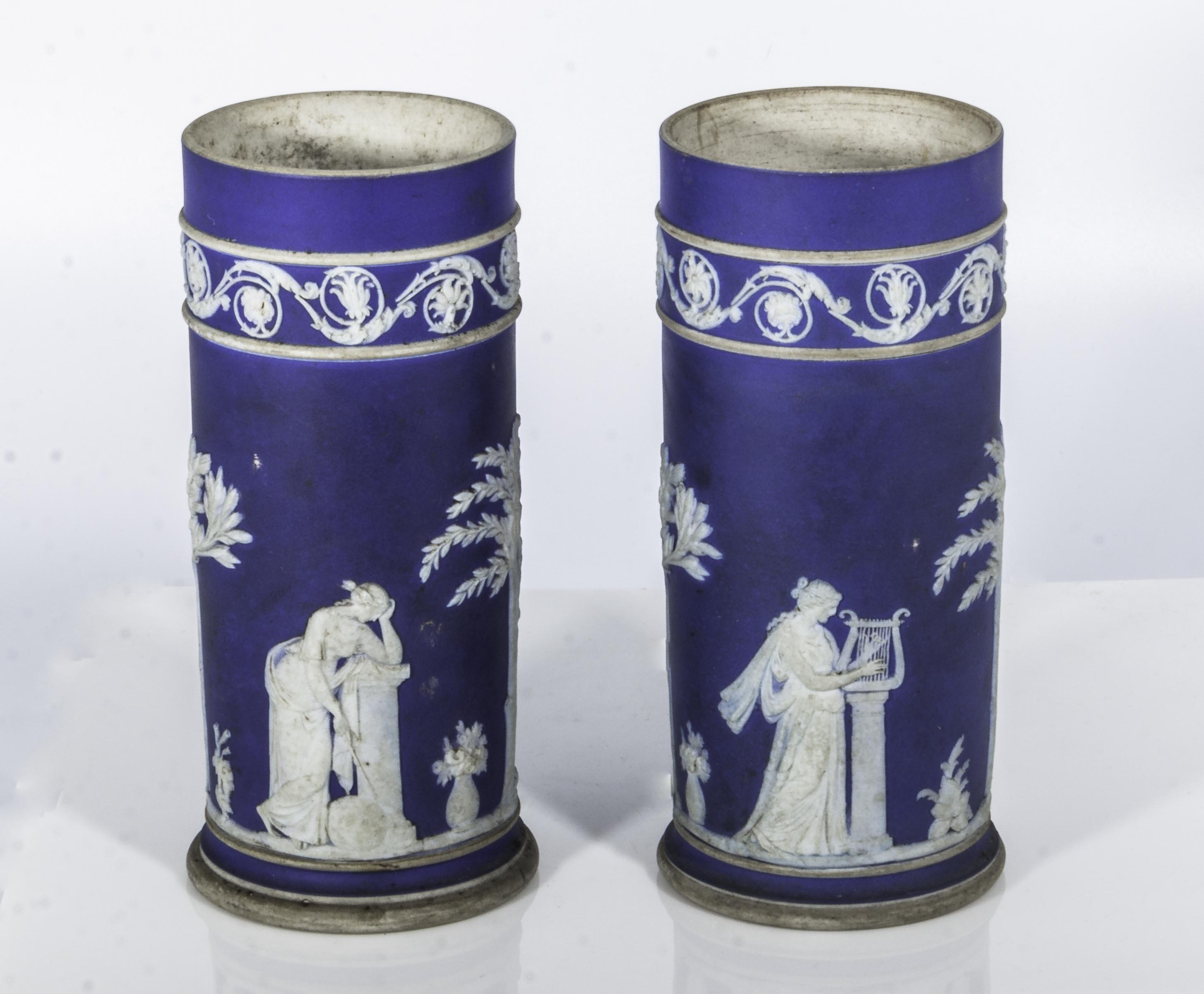 A Pair of Wedgwood spill vases