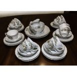 A decorative China tea set