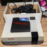 Nintendo classic NES retro video games console and game