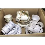 Three part china teasets