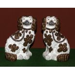 A pair of Staffordshire wally dogs