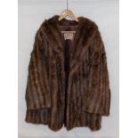 A lady's musquash fur coat