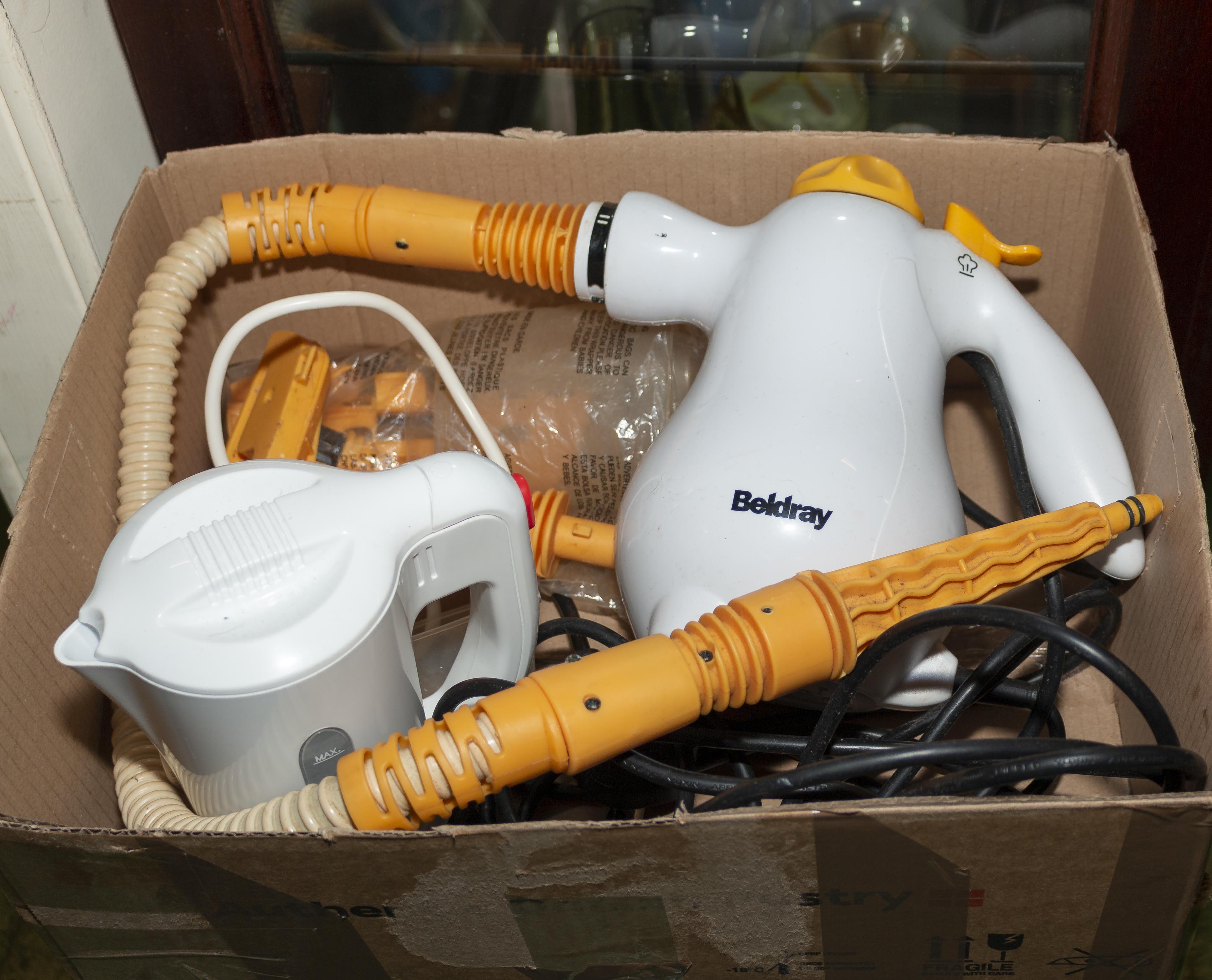A Beldray steam cleaner