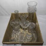 A box containing glass wares