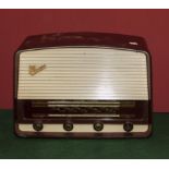 A vintage Marconi bakelite radio