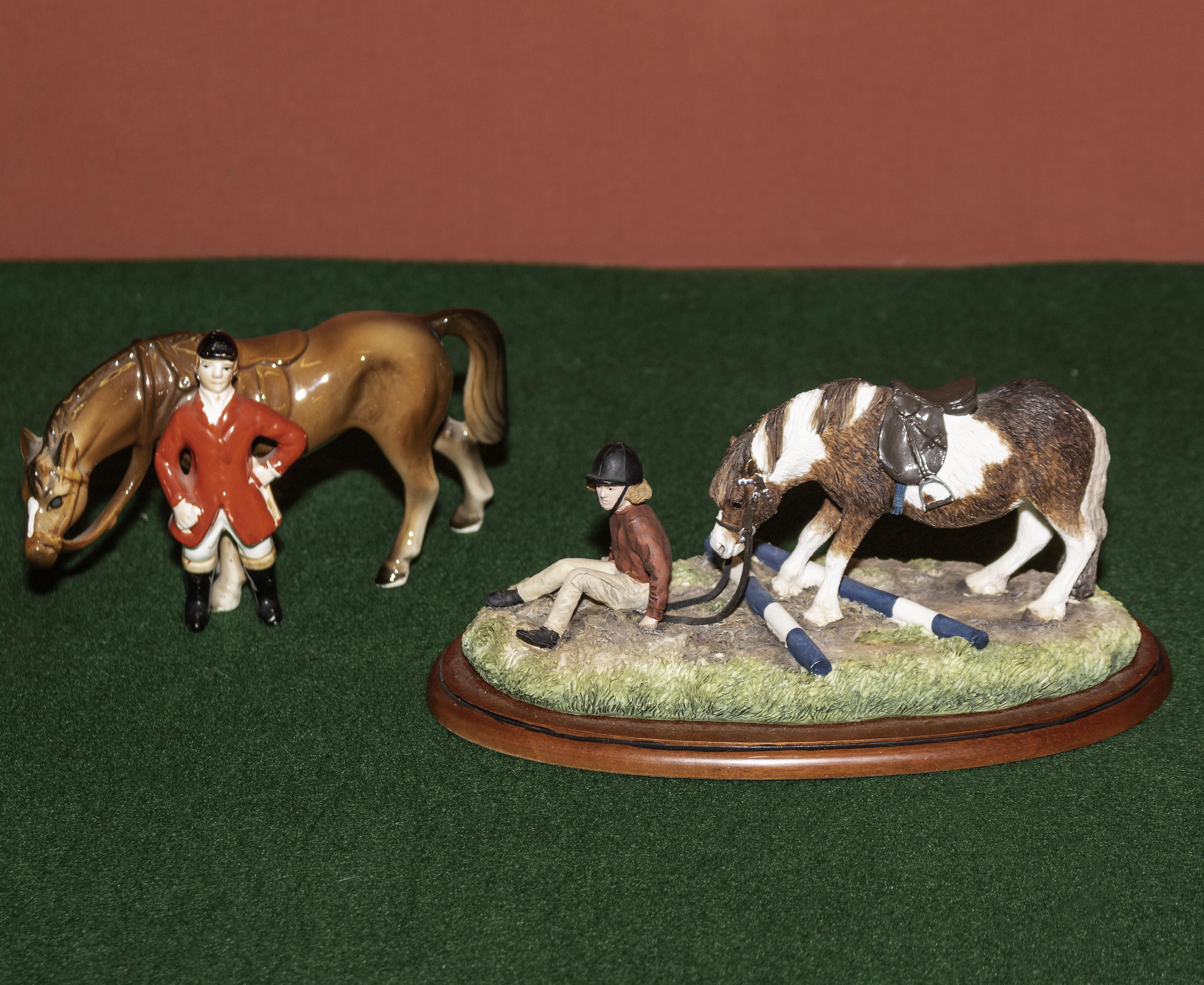 A Border Fine Arts figure group and one other