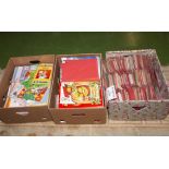 Three boxes of assorted greetings cards