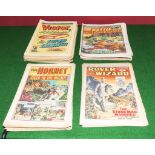 Box of 52 mixed comics Hornet, Battle, Victor 1967/87