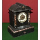 A slate mantle clock